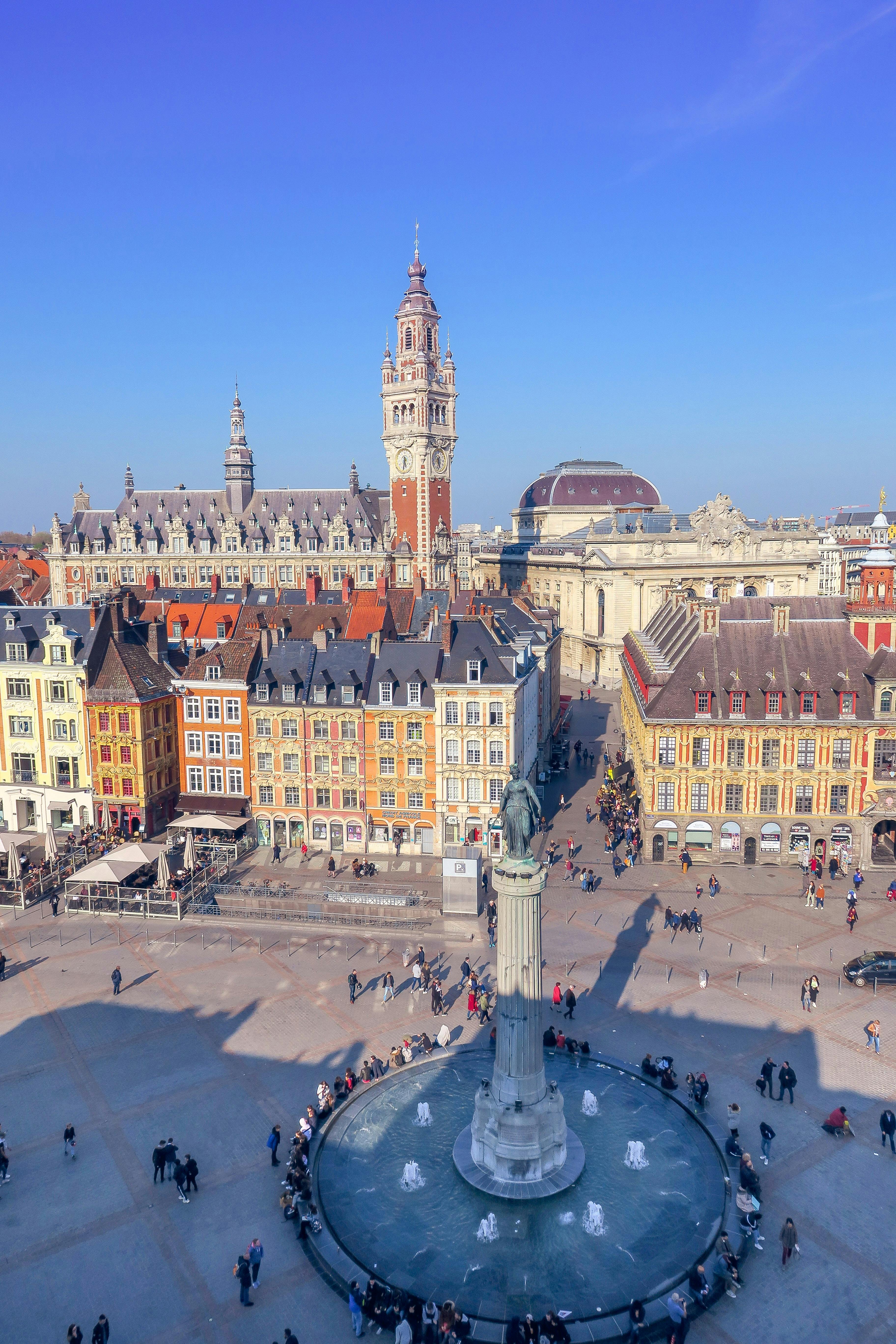 La Grand'Place de Lille vue en plongée